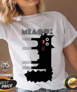 Pretty Miaou Black Cat V-neck