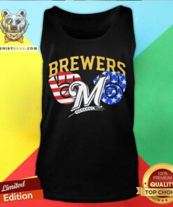 Pretty Milwaukee Brewers America Flags Celebrating 4th Of July Tank-top
