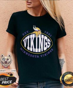 Pretty Minnesota Vikings BOSS X NFL Trap V-neck