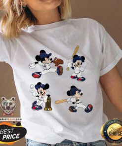 Top Minnesota Twins Disney Mickey Mouse Team V-neck