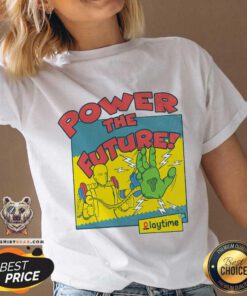 Top Power To The Future Playtime V-neck