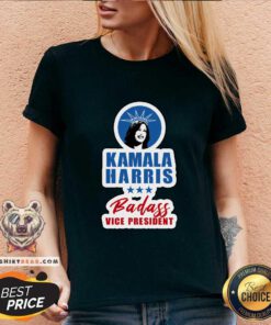 Awesome Kamala Harris Badass Vice President V-neck