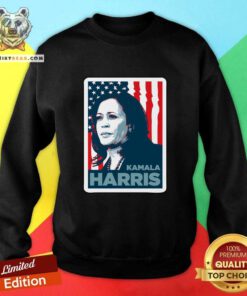 Good Kamala Harris America Flag Retro Sweatshirt