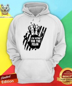 Great I'm Voting For The Felon 2024 Hoodie