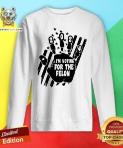 Great I'm Voting For The Felon 2024 Sweatshirt