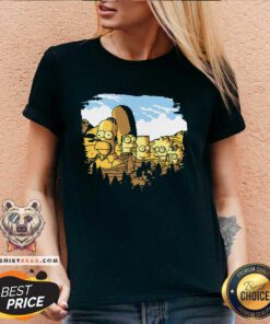 Hot Mount Simpsons V-neck