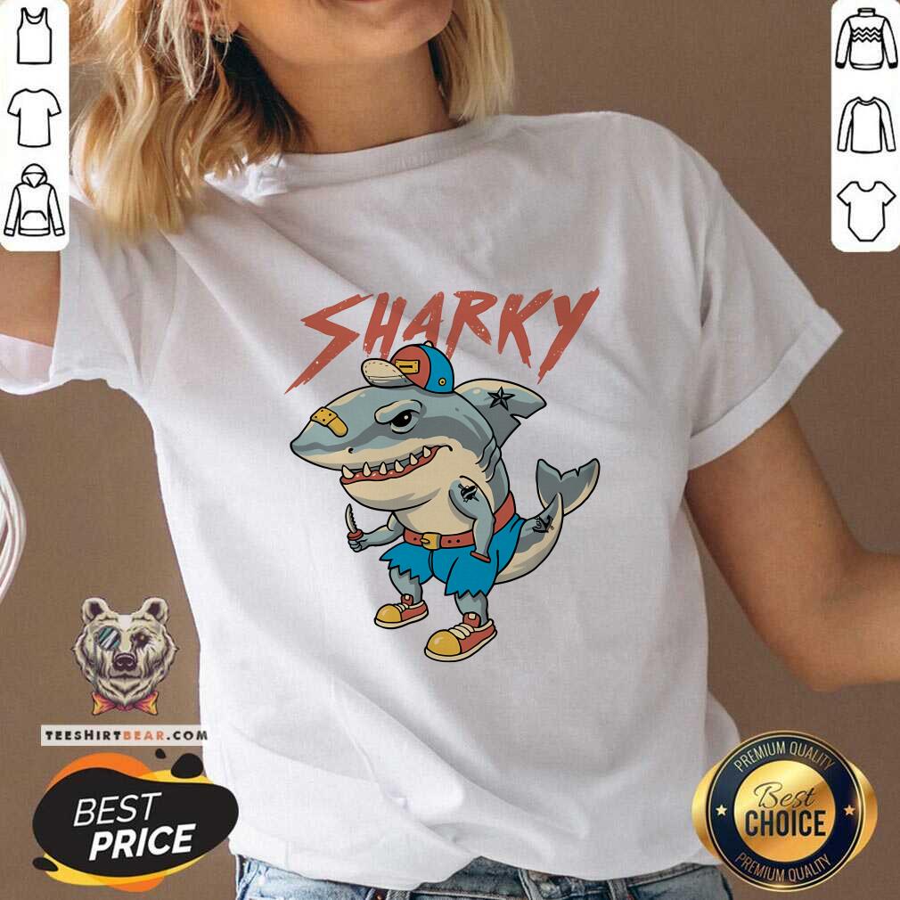 Hot Sharky Boy V-neck