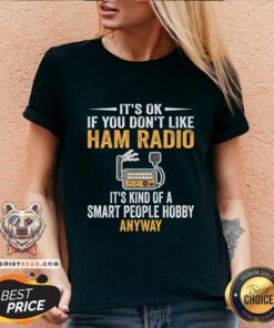 Hot Smart People Hobby Ham Radio Shirt Operators Amateur Radio V-neck