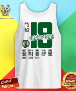 Nice 18 Champions NBA Boston Celtics 2024 Tank-top