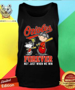 Nice Charlie Brown Snoopy And Woodstock We Win Baltimore Orioles Tank-top