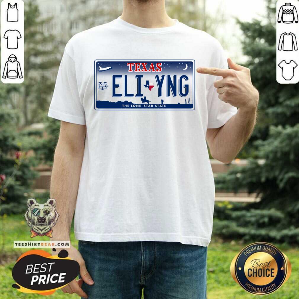 Nice Texas Eli Young Band License Plate T-Shirt
