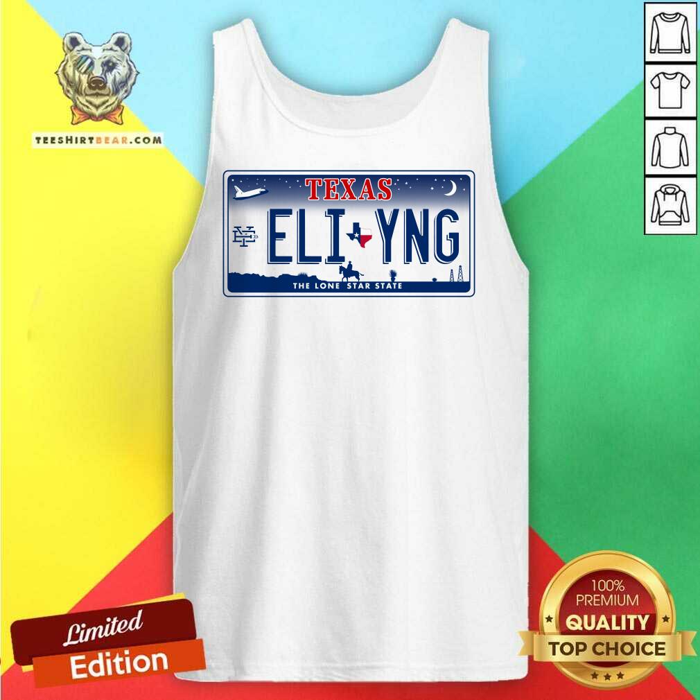 Nice Texas Eli Young Band License Plate Tank-top