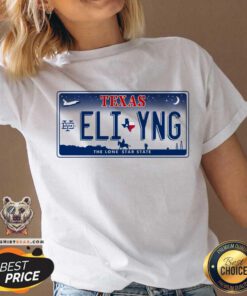 Nice Texas Eli Young Band License Plate V-neck