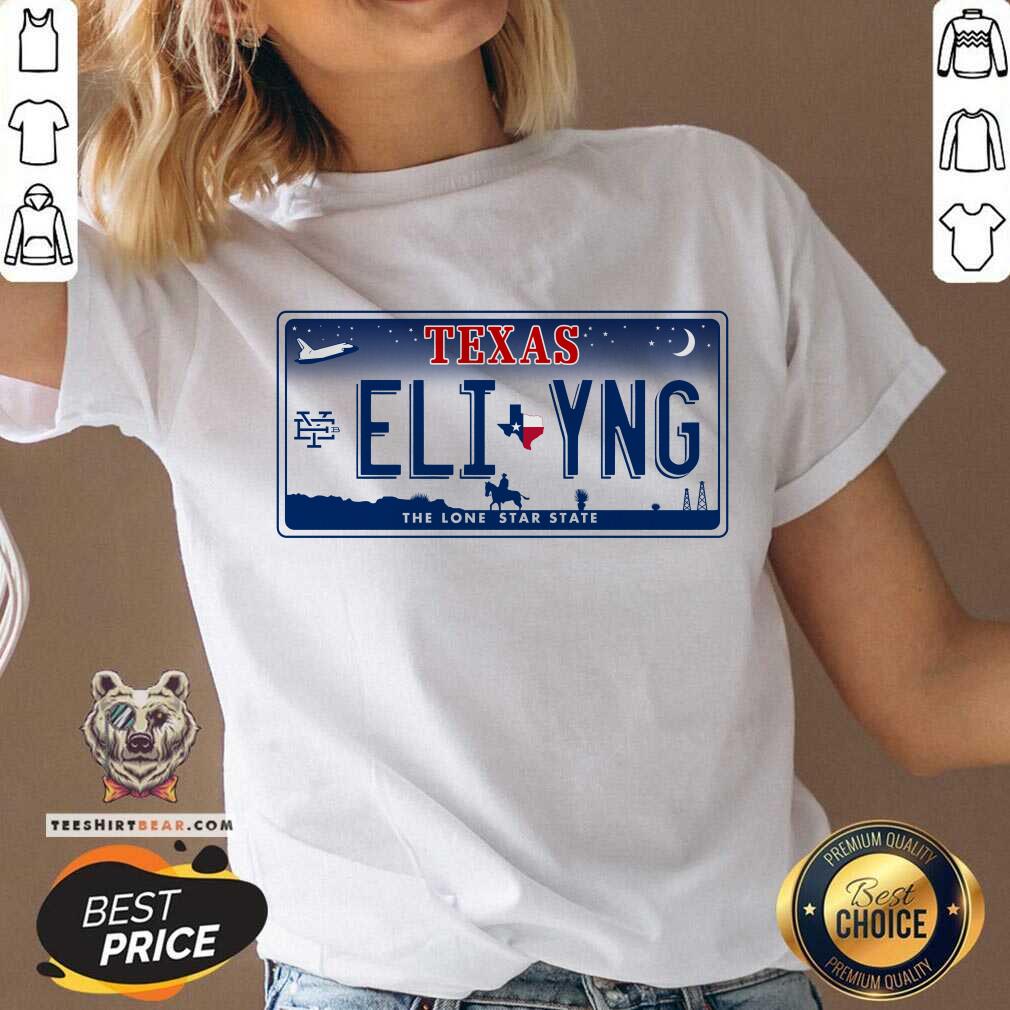 Nice Texas Eli Young Band License Plate V-neck