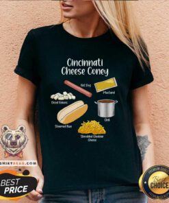 Official Cincinnati Cheese Coney Icons V-neck