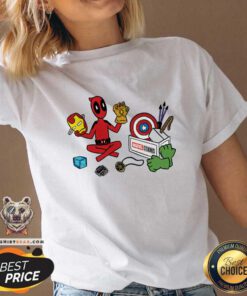 Official Marvel Avengers Toy Box V-neck