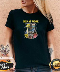 Official Men At Work Band 45th Anniversary Collection V-neck