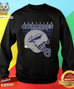 Official Scottish Claymores Rugby Helmet Sweatshirt