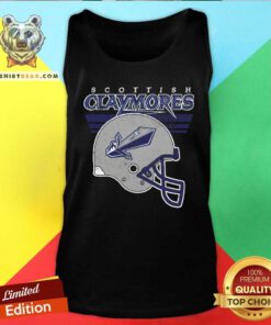 Official Scottish Claymores Rugby Helmet Tank-top