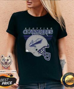 Official Scottish Claymores Rugby Helmet V-neck