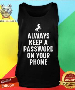 Original Horse Video Orange Always Keep A Password On Your Phone Tank-top