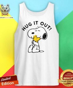 Original Hug It Out Snoopy And Woodstock Tank-top