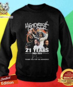 Original Kendrick Lamar 21 Years 2003-2024 Sweatshirt