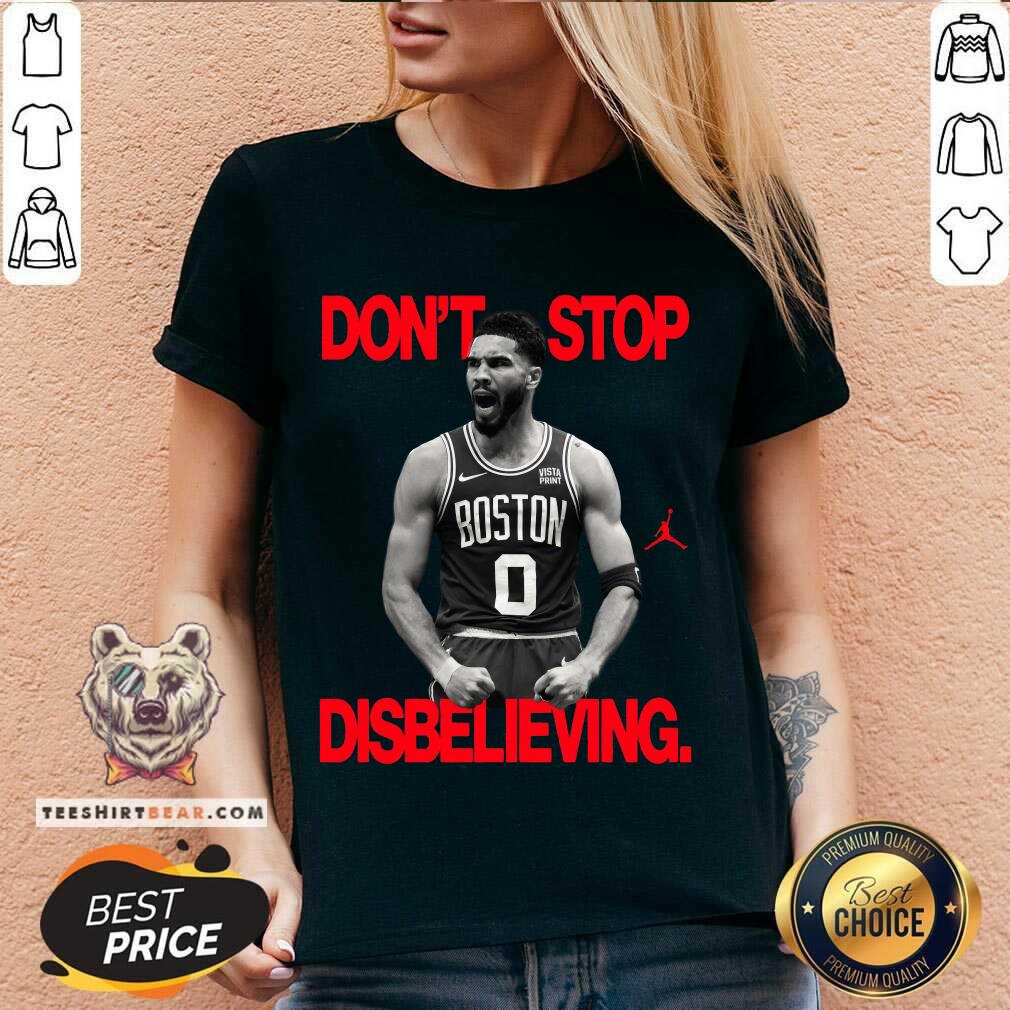 Premium Jayson Tatum Don’t Stop Disbelieving V-neck