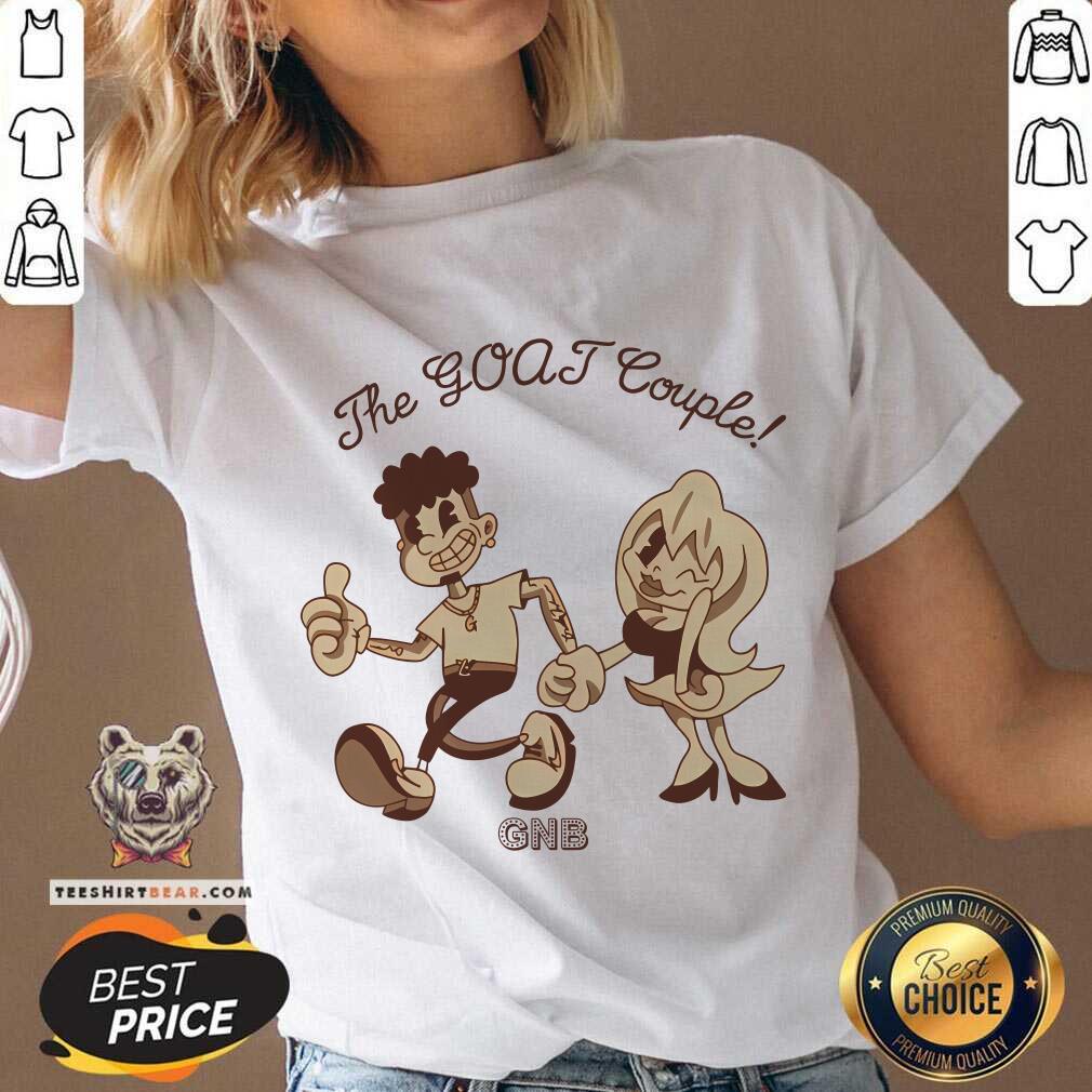Pretty GNB The Goat Couple Tan V-neck
