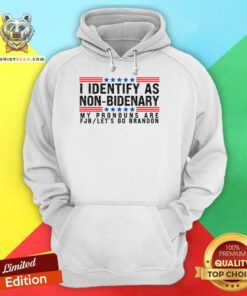 Pretty I Identify As Non-Bidenary My Pronouns Are FJB Let's Go Brandon Hoodie