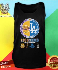 Pretty Los Angeles Lakers x Los Angeles Dodgers Of Champions Tank-top