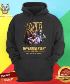 Top Hozier 16th Anniversary 2008-2024 Thank You For The Memories Hoodie