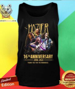 Top Hozier 16th Anniversary 2008-2024 Thank You For The Memories Tank-top