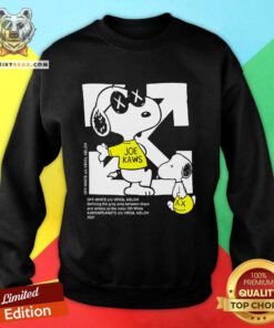 Top Joe Kaws Off White Snoopy Doopy Sweatshirt