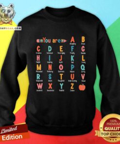 Top Teacher ABC Affirmation Back To School Teacher Apprec Sweatshirt