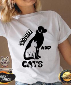 Awersome Cool Dog And Cats V-neck