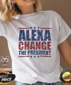 Awesome Alexa Change The President Funny Kamala Harris Trump V-neck