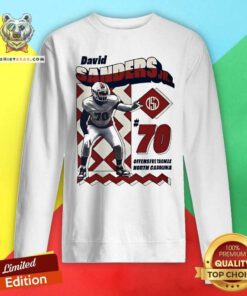 Awesome David Sanders Jr. Offensive Tackle North Carolina Retro Sweatshirt