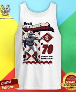 Awesome David Sanders Jr. Offensive Tackle North Carolina Retro Tank-top