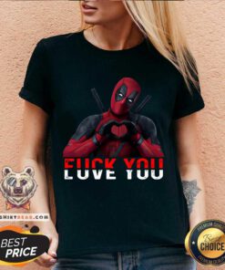 Awesome Deadpool Fuck You Love You V-neck