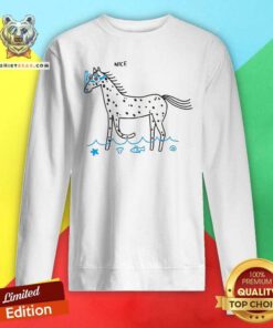 Awesome Horse Nice Vamos A La Playa Sweatshirt