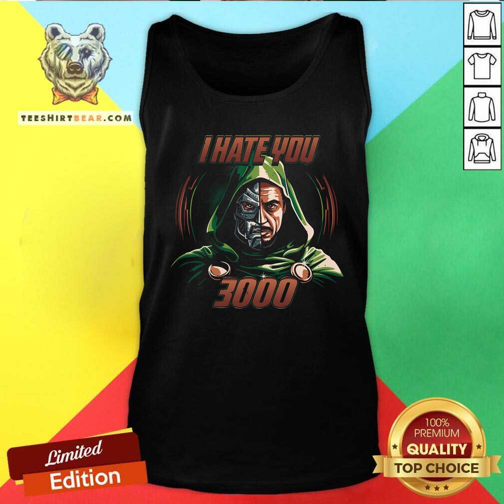 Awesome Marvel Iron Man I Hate You 3000 Tank-top