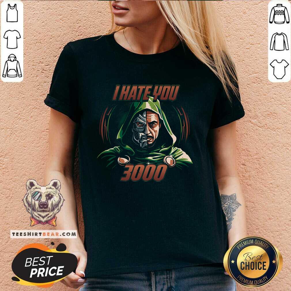 Awesome Marvel Iron Man I Hate You 3000 V-neck