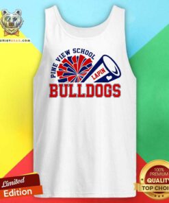 Awesome Pine View School Lapin BullDogs Football Mascot Tank-top