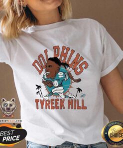 Awesome Tyreek Hill Miami Dolphins Homage Caricature Player V-neck