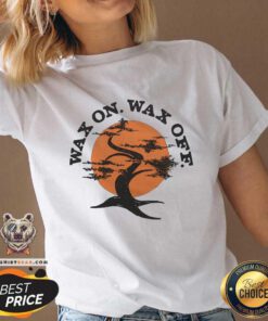 Awesome Wax On Wax Off V-neck
