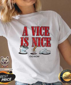 Funny A Vice Is Nice Pocket V-neck