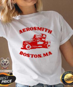 Funny Aerosmith Boston Ma Pump V-neck