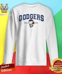 Funny Hello Kitty Dodgers Baseball Since 1958 Sweatshirt