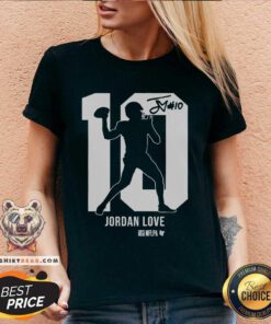 Funny Jordan Love Action Number Silo V-neck
